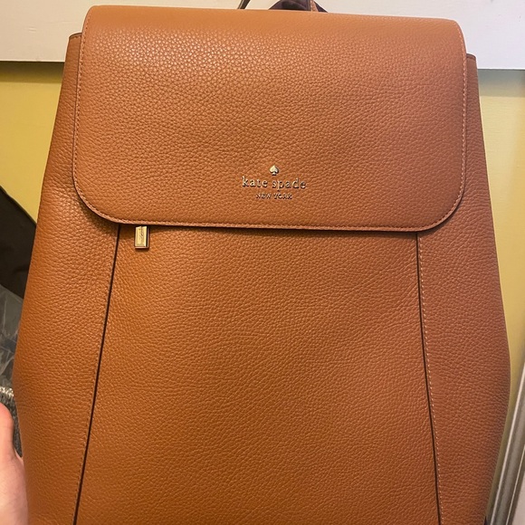 NWOT Kate Spade Tan Leather Backpack main image 4
